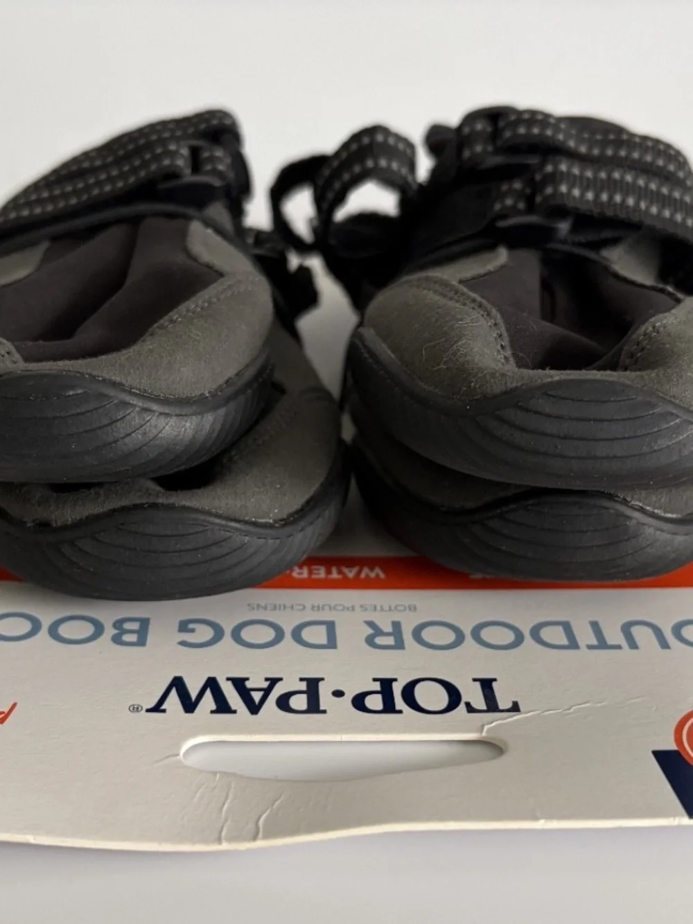 NWT Top Paw Dog Boots Large Black Reflective Water Resistant Outdoor Paw Protect